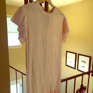 Super sweet checkered pink dress